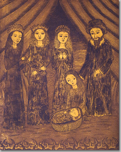 The Three Queens, 2025, by Bert Menco