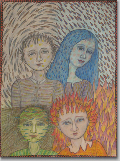 The Four Elements, 2008, by Bert Menco